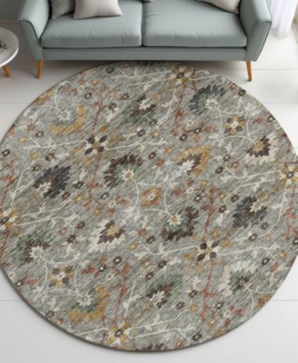 Silk Road Washable SR4 8'x8' Round Area Rug