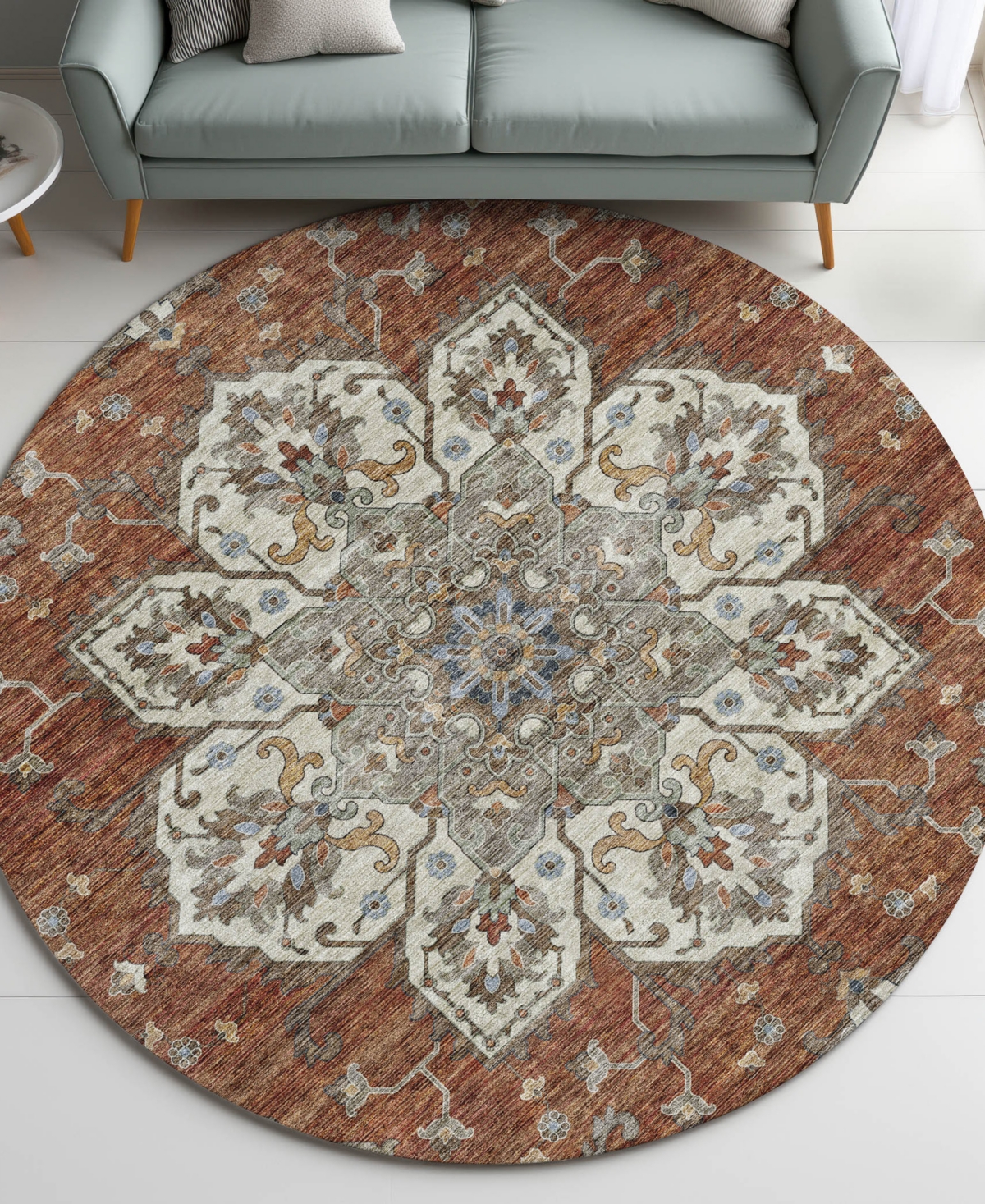 Dalyn Silk Road Sr6 8'x8' Round Area Rug In Multi