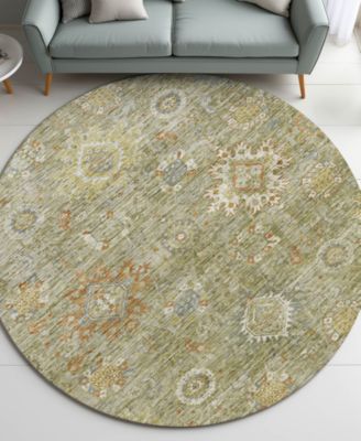 Silk Road Washable SR9 8'x8' Round Area Rug