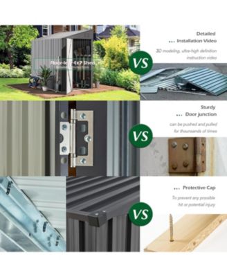 6'x8' Lean to Shed Outdoor Storage Shed