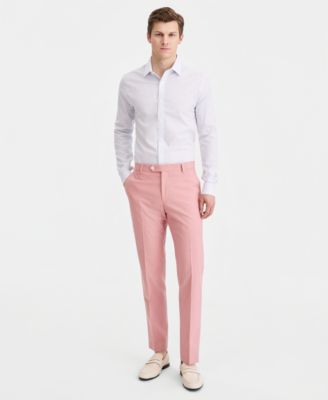 Men's Modern-Fit TH Flex Stretch Chambray Suit Separate Pants