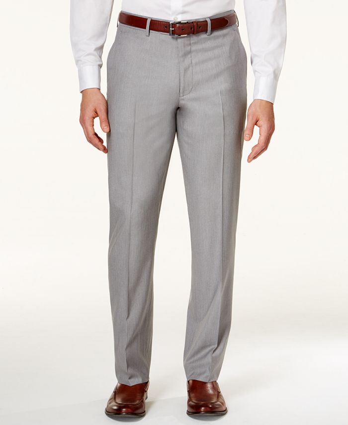 Perry Ellis Portfolio Men's Light Grey Slim-Fit Suit & Reviews - Suits ...