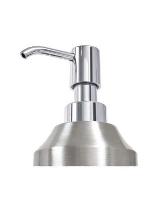 Brushed Stainless Steel Soap Dispenser - Split Finish