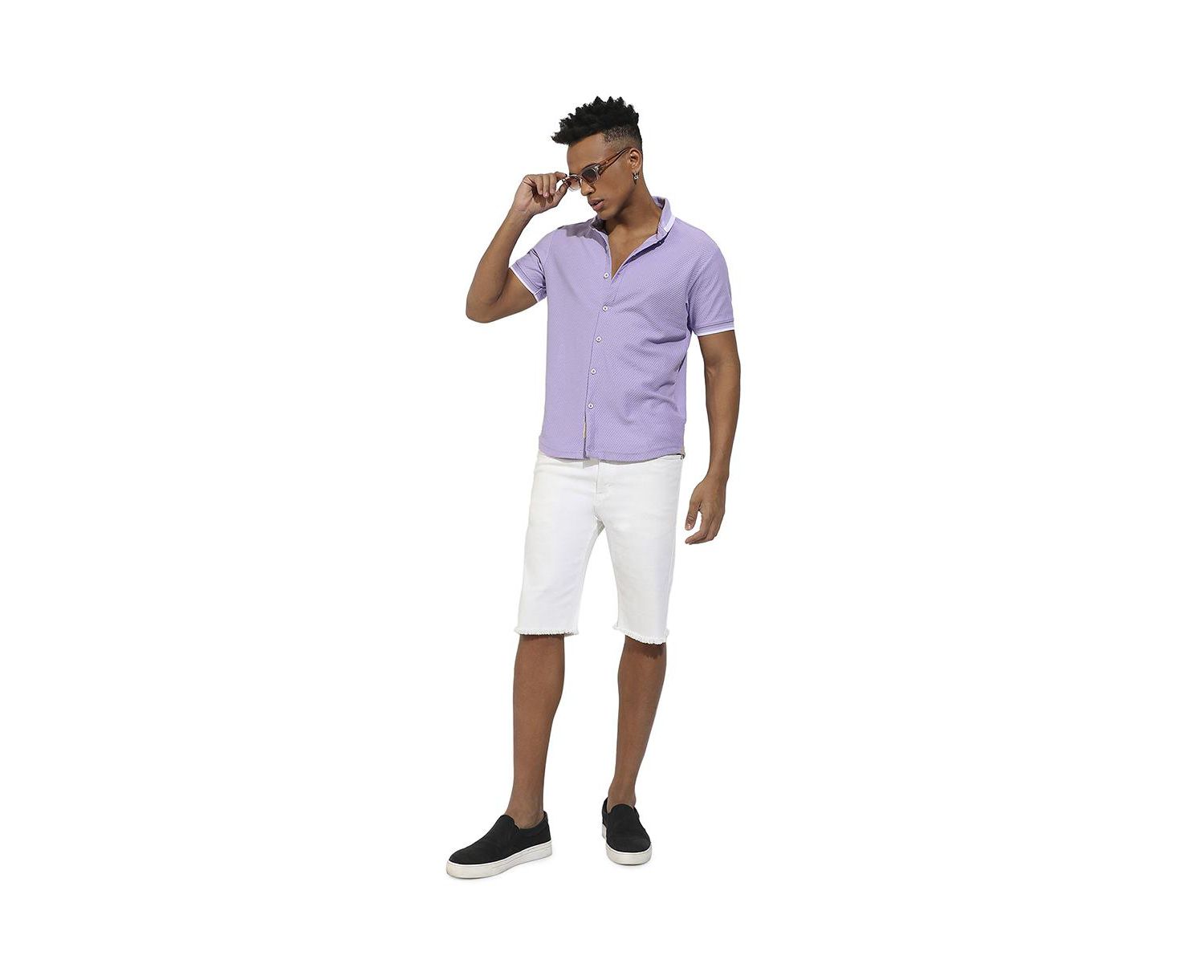Men's Honeycomb Knit Shirt
