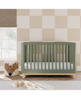 Santos 3-in-1 Convertible Crib (Olive with Natural)