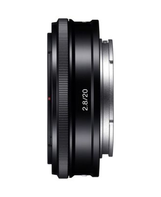 E 20mm f/2.8 Lens for Sony , Bundle with 49mm Filter Kit, Lens Case, Cleaning Kit, Lens Cap Tether