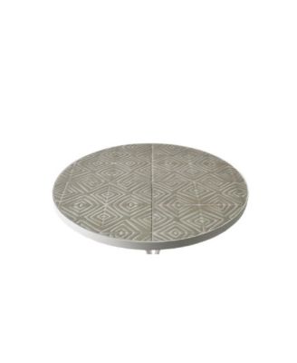 Mosaic Peace Lily Accent Table