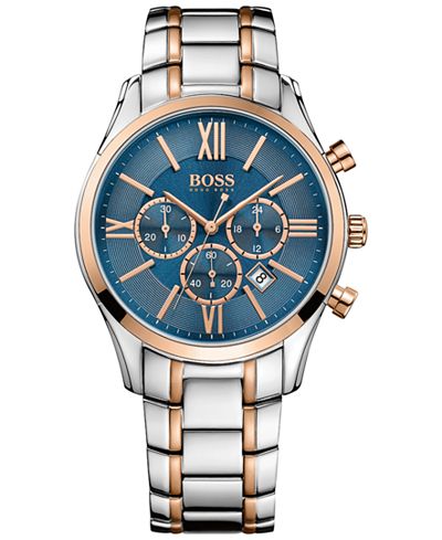 BOSS Hugo Boss Men's Chronograph Ambassador Two-Tone Stainless Steel Bracelet Watch 43mm 1513321