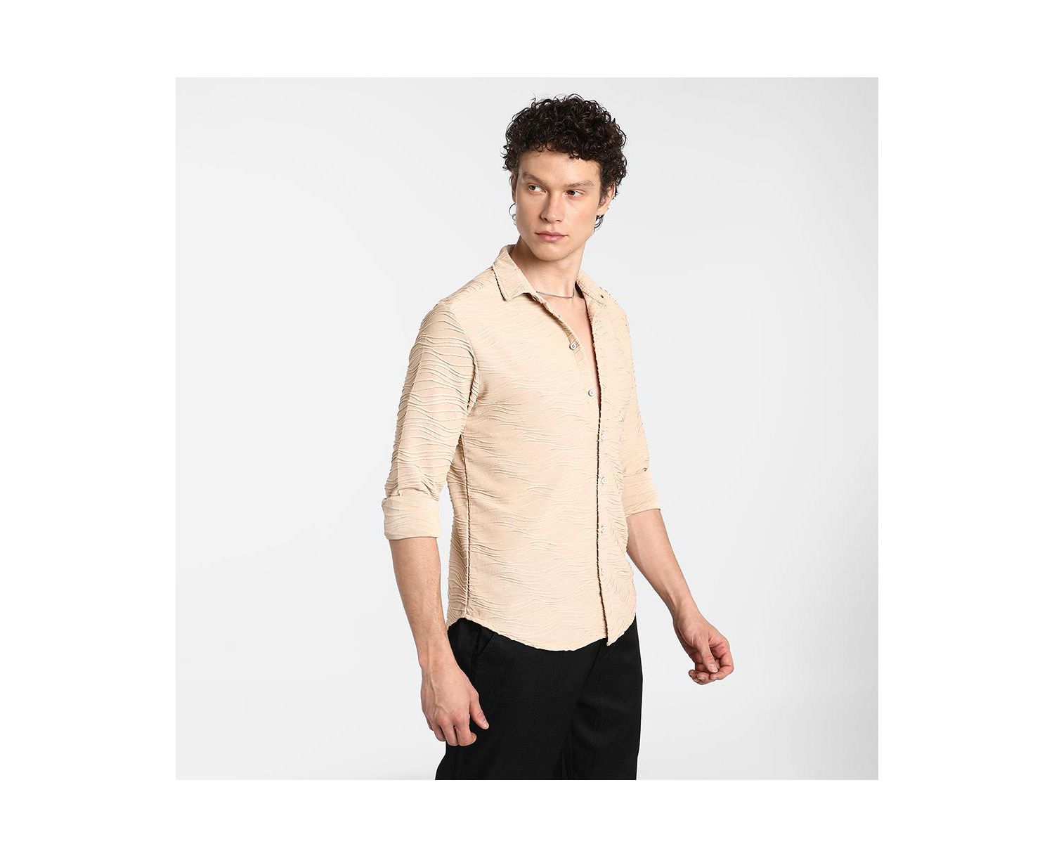 Men's Self-Design Wave Shirt
