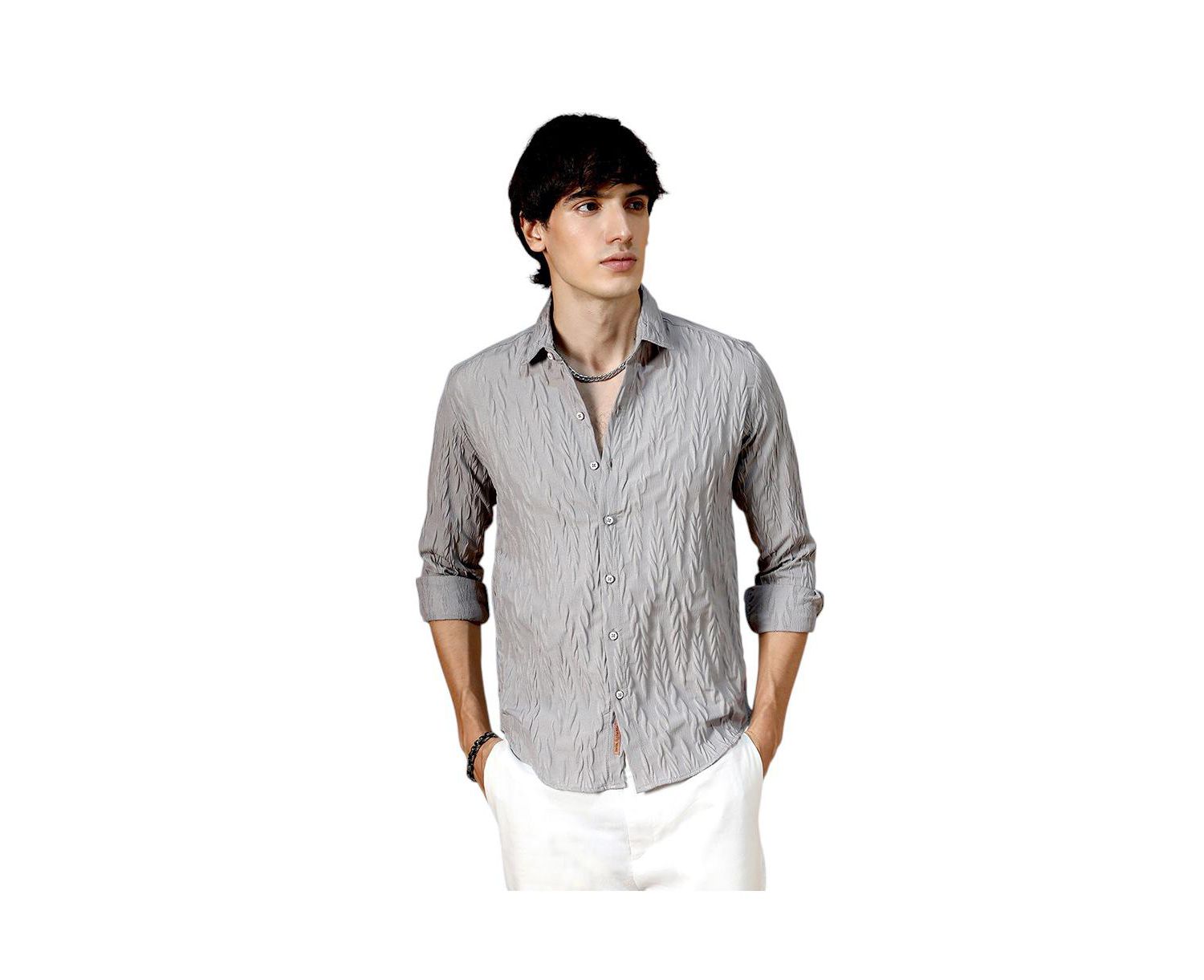 Men's Grain-Textured Shirt