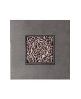 39 Inch Square Iron Propane Fire Pit with 50000 BTU Burner