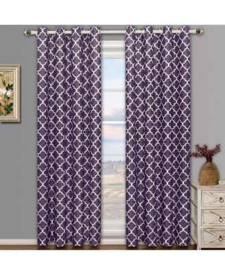Meridian Room Darkening Thermal Insulated Curtain Pair Set of 2 Panels