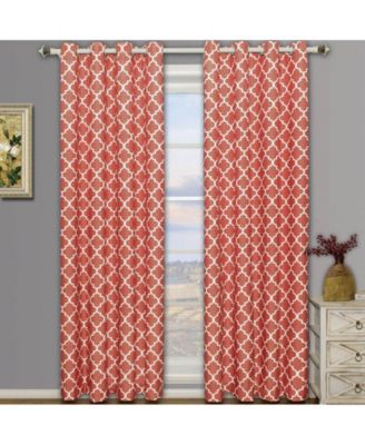 Meridian Room Darkening Thermal Insulated Curtain Pair (Set of 2 Panels), 52"x108"