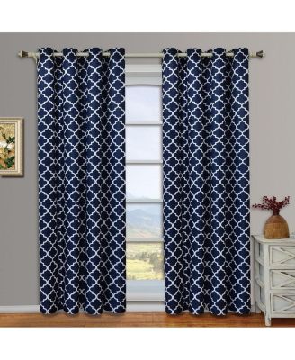 Meridian Room Darkening Thermal Insulated Curtain Pair Set of 2 Panels