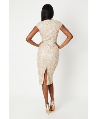 Women's Embellished Pencil Dress