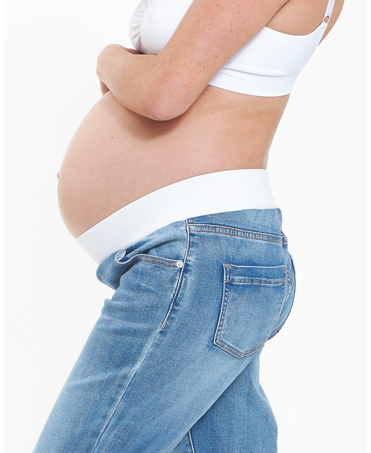 Ripe Maternity Jamie Raw Edge Vintage Wash Jeans