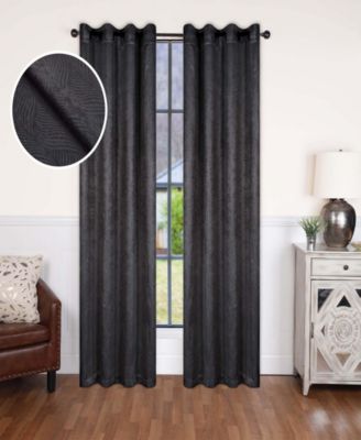 Modern Solid Room Darkening Grommet Top Curtains, 52" x 120" (Set of 2)
