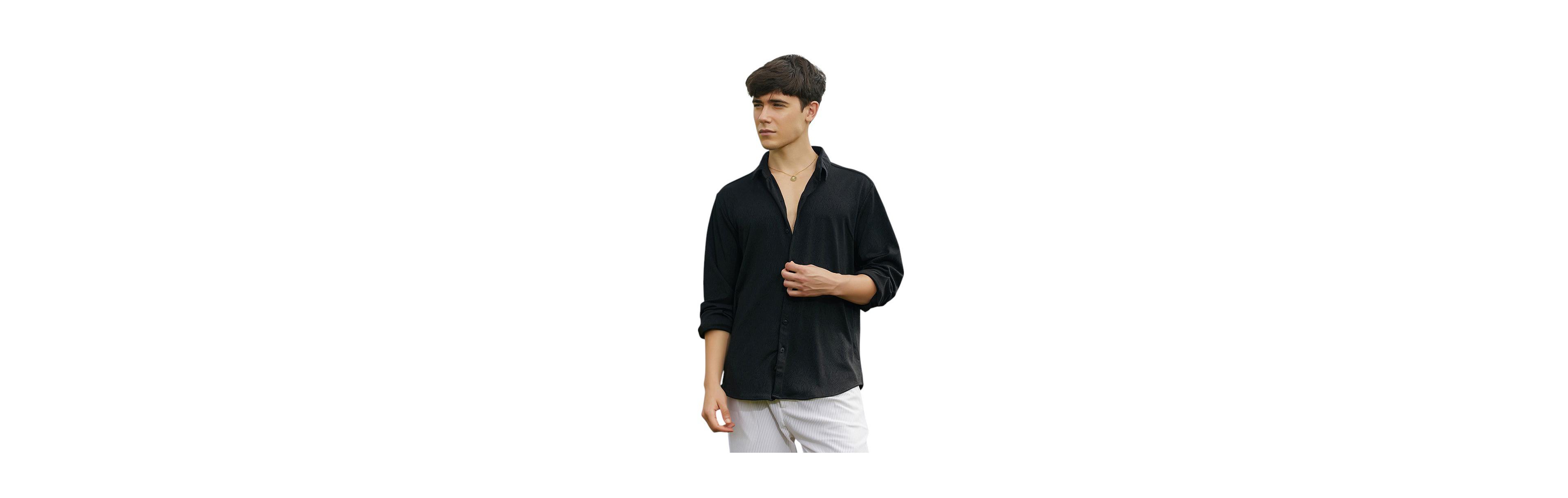 Campus Sutra Men's Crimp-Tactile Shirt