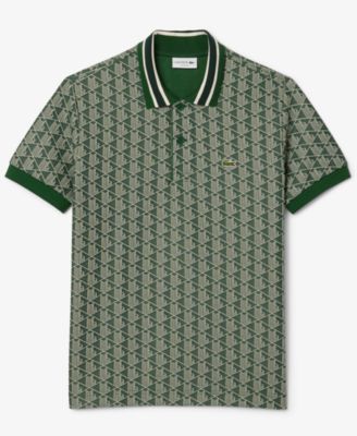 Men's Classic Fit Monogram Jacquard Polo Shirt