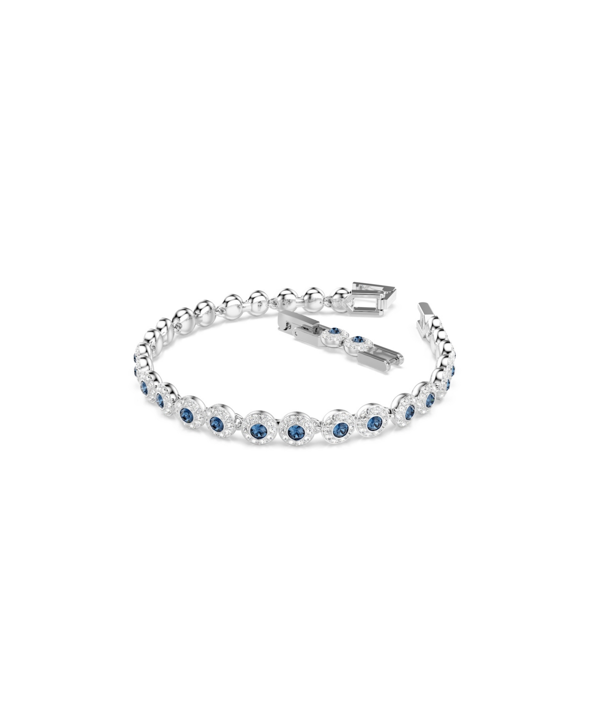 Swarovski Swaroski Una Angelic Rhodium Plated Tennis Bracelet In Multi