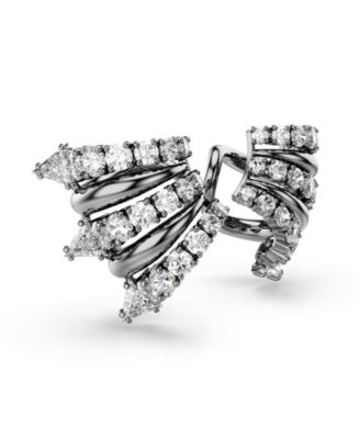 Sublima Ruthenium Plated Cuff Earrings