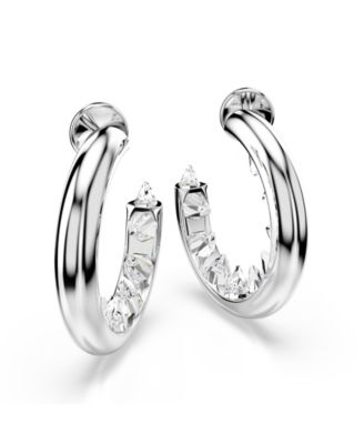 Sublima Rhodium Plated Hoop Earrings
