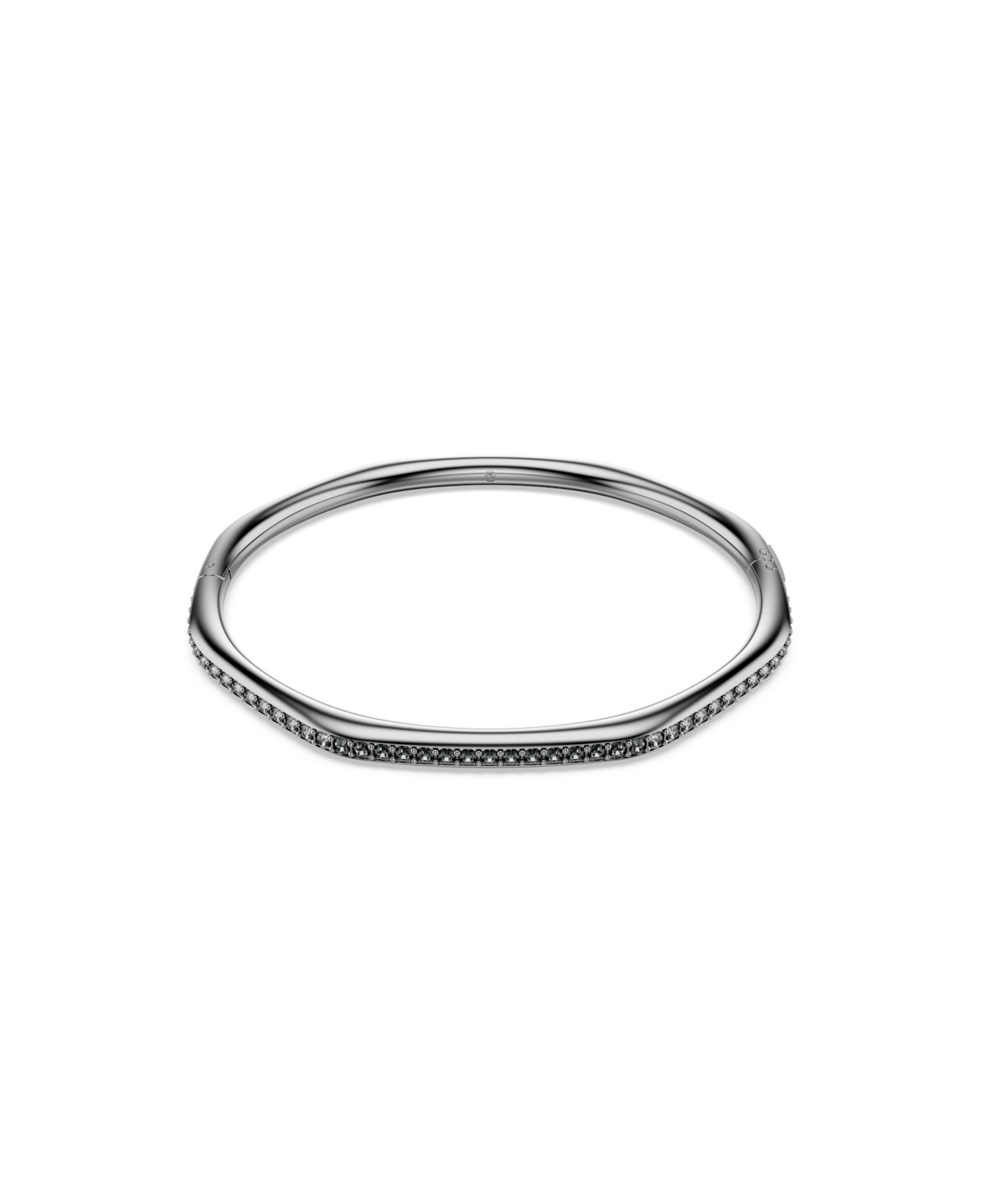 Swarovski Swaroski Dextera Ruthenium Plated Bangle In Black