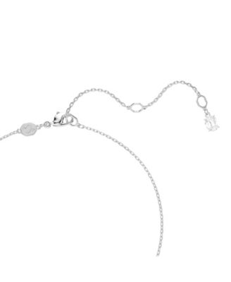 Swan Rhodium Plated Pendant Necklace