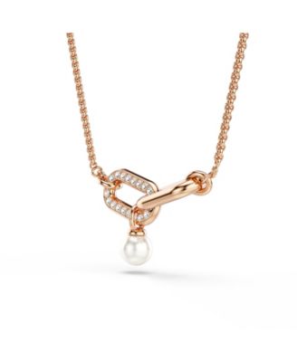 Constella Rose Gold-Tone Plated Pendant Necklace