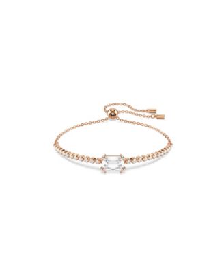 Swaroski Matrix Metal-tone Plated Tennis Bracelet