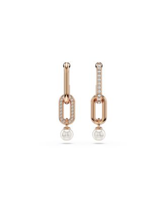 Constella Rhodium Plated Drop Earrings