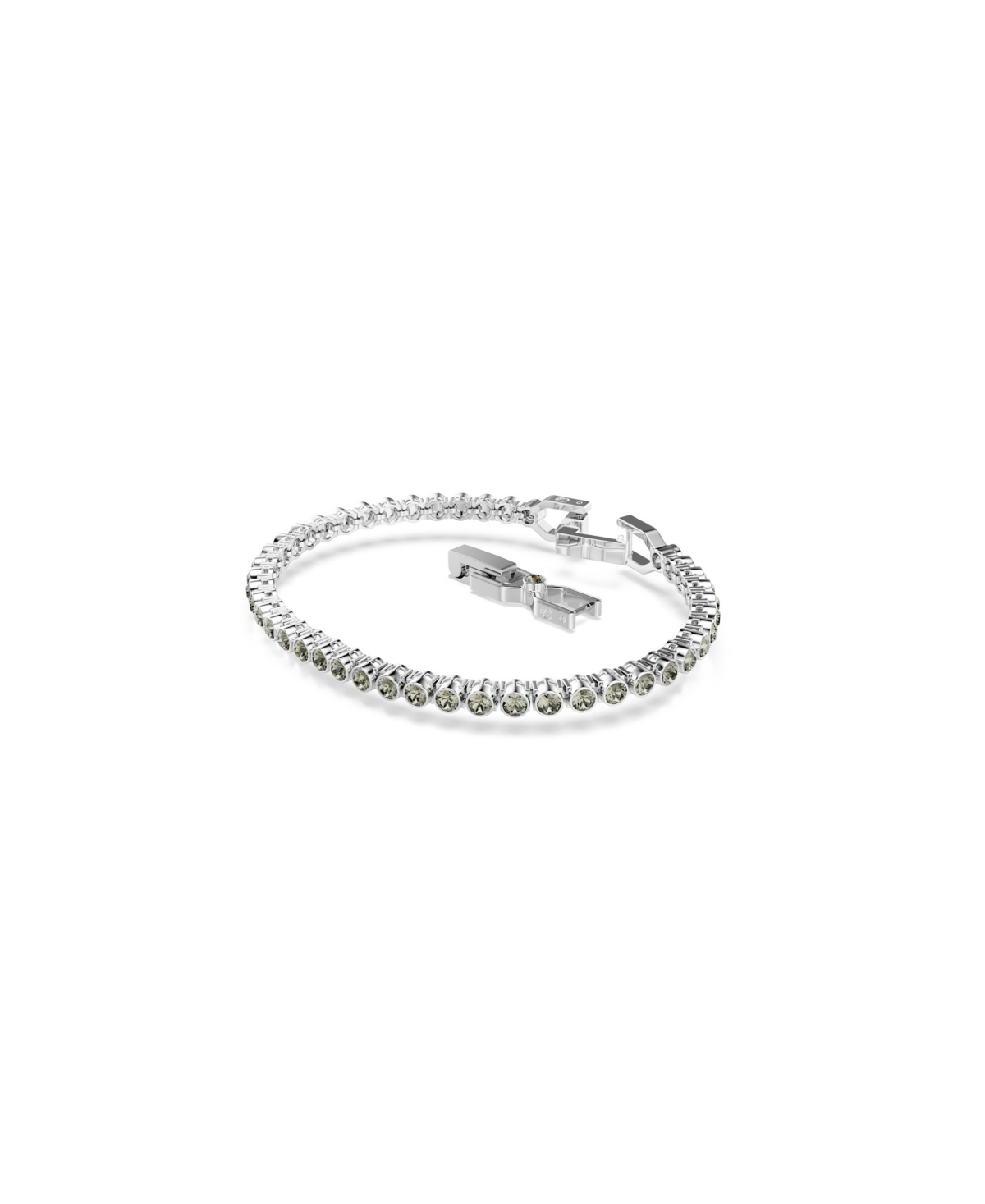Swarovski Swaroski Imber Emily Rhodium Plated Tennis Bracelet In Metallic