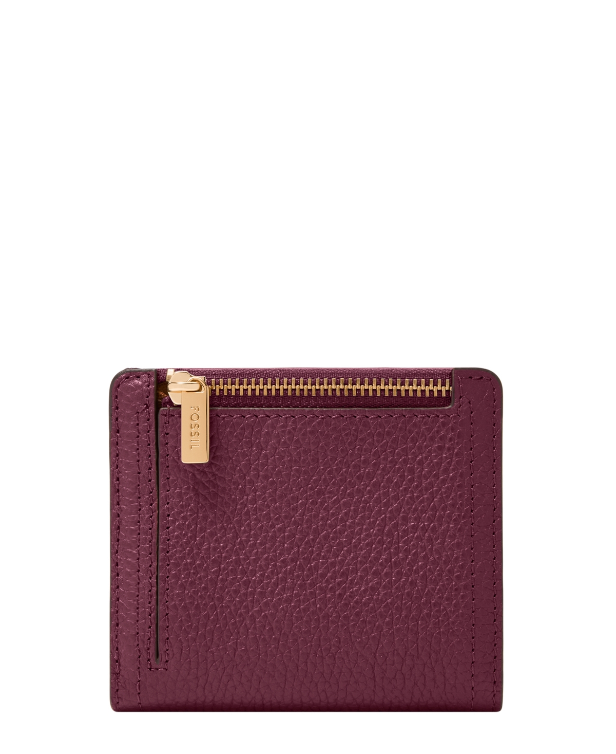 Fossil Logan Leather Small Bifold Wallet In Red