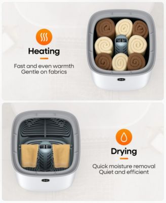 35L Large Home Towel Warmer Dryer Bucket with Aromatherapy, Auto Shut-off Function