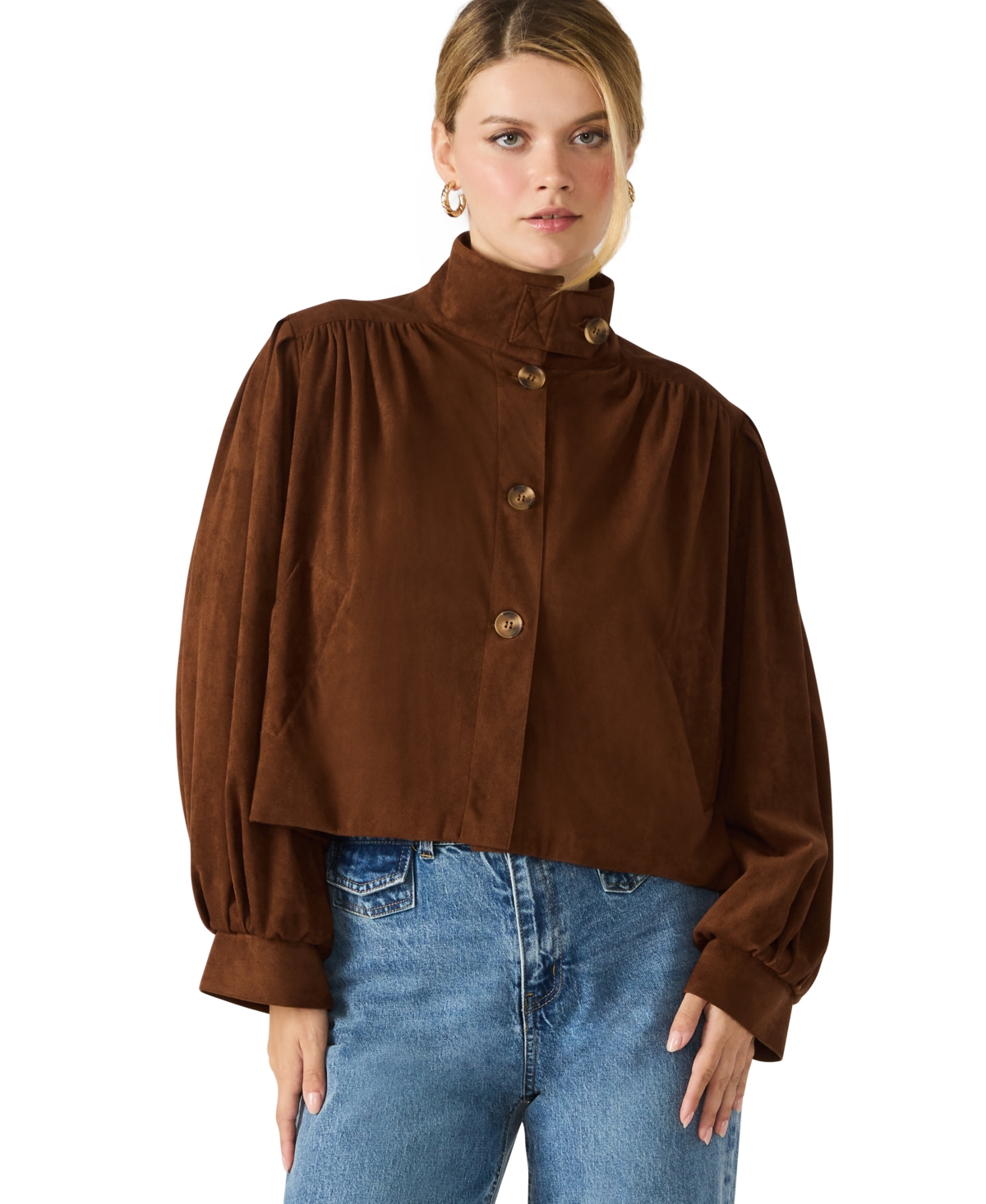 Steve Madden Deirdra Jacket In Brown