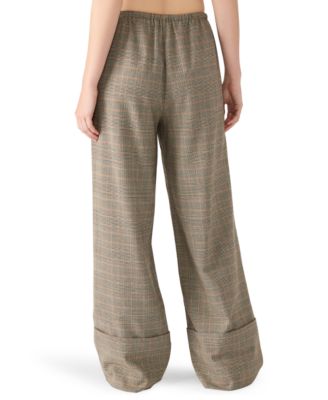 Women's Idra Plaid Detail Pull-On Pants