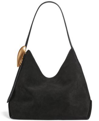 Georgette Suede Medium Bucket Bag
