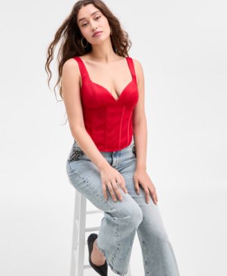 Women's J'Adore Sleeveless Sweetheart Corset Top