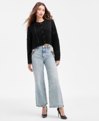 Women's Kaori Mixed-Knit Cardigan