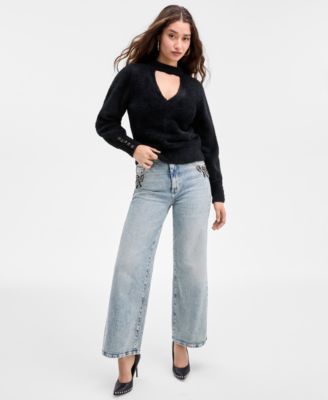 Women's Yuki Neck-Cutout Sweater