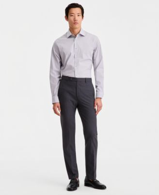 Men's Slim-Fit Solid Dress Pants