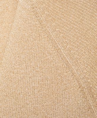 Women's V-Neck Lurex Sweater