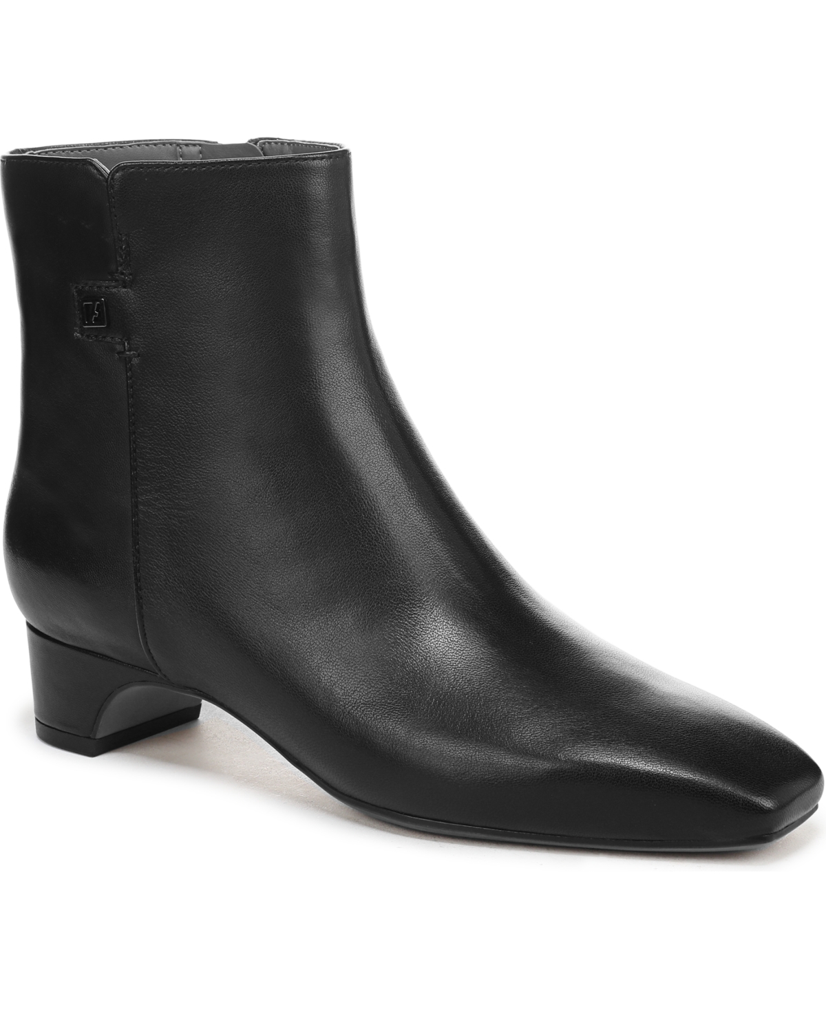 Franco Sarto Franco Luella Ankle Boot (Black Leather) 10.0 M Square Toe