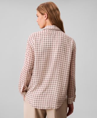 Women's Printed Classic Button-Front Shirt
