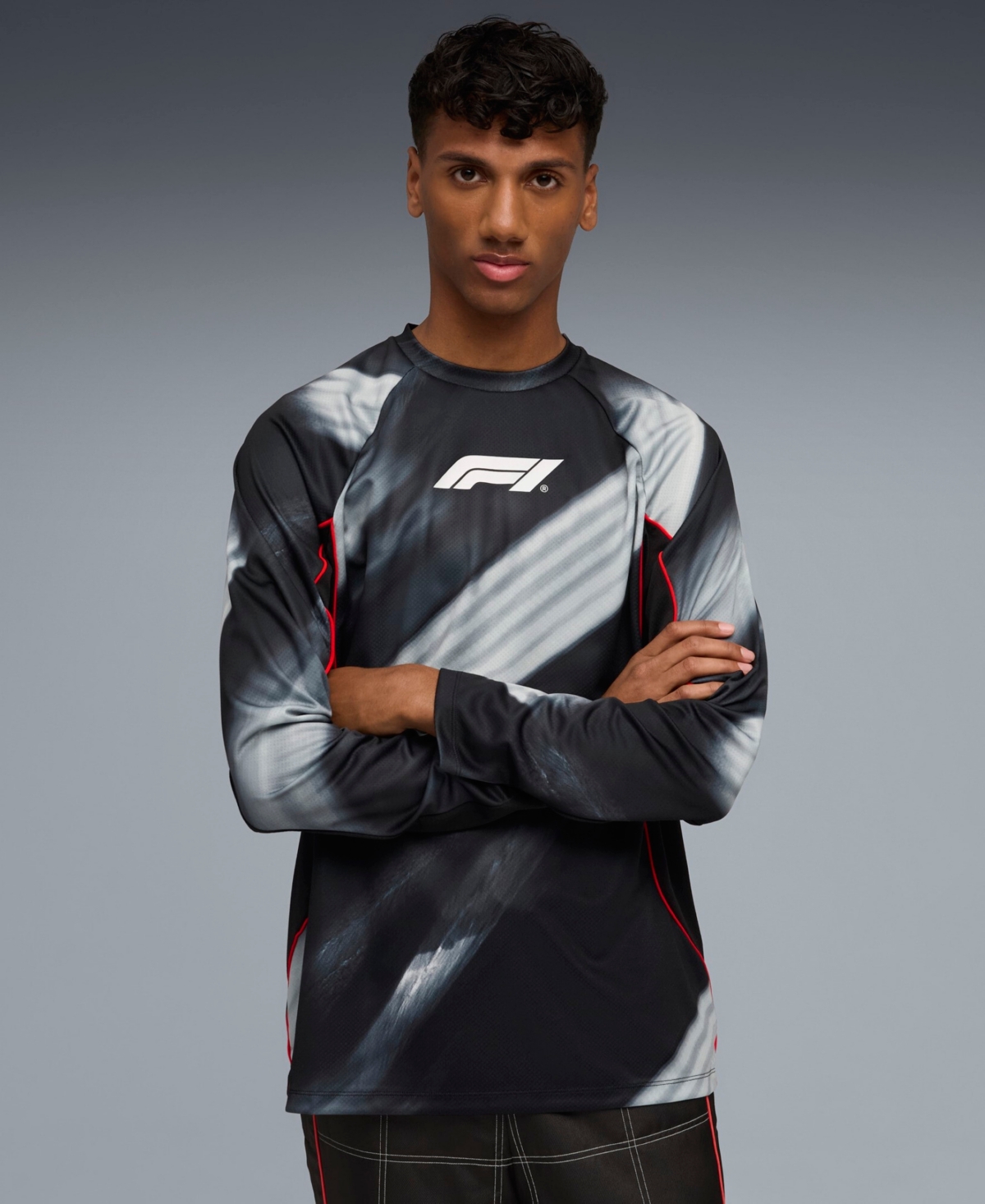 Puma F1 Lifestyle Racing Shirt In Black