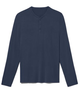Men's Second Skin Long-Sleeve Henley T-Shirt
