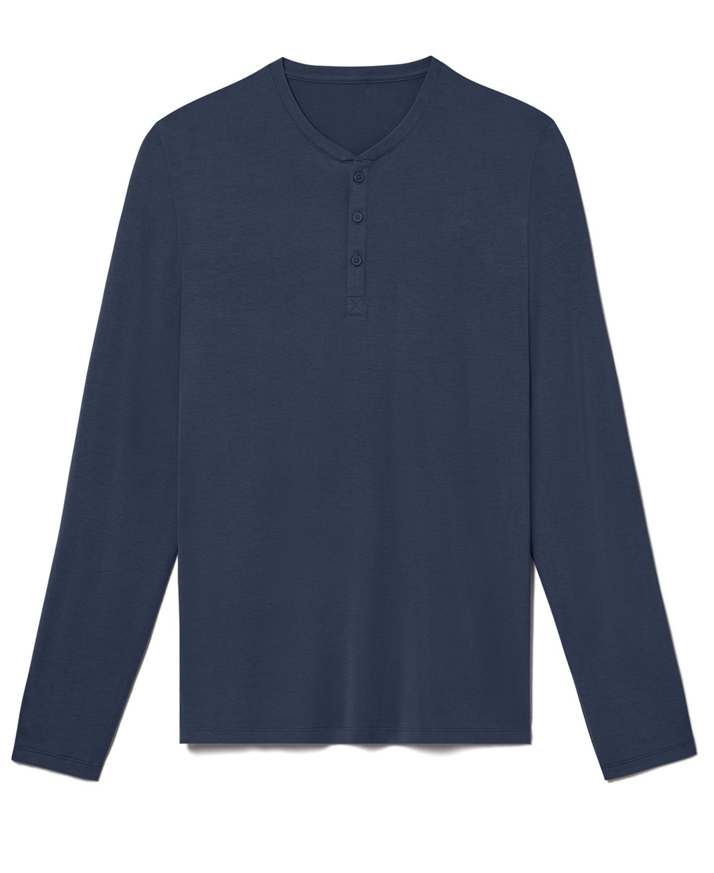 Мужская футболка Tommy John Second Skin Long-Sleeve Henley, цвет: Чёрный — фото 5