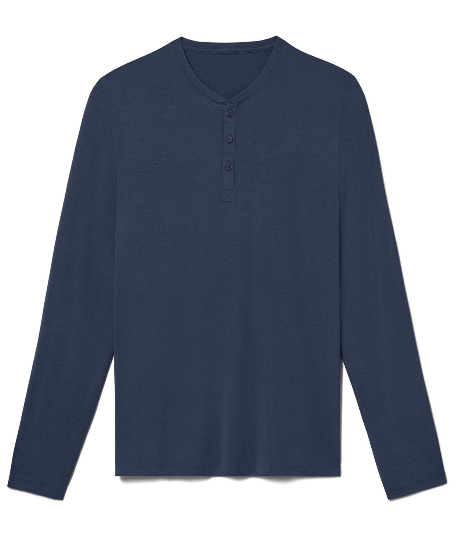 Men's Second Skin Long-Sleeve Henley T-Shirt