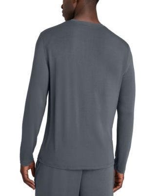 Men's Second Skin Long-Sleeve Henley T-Shirt