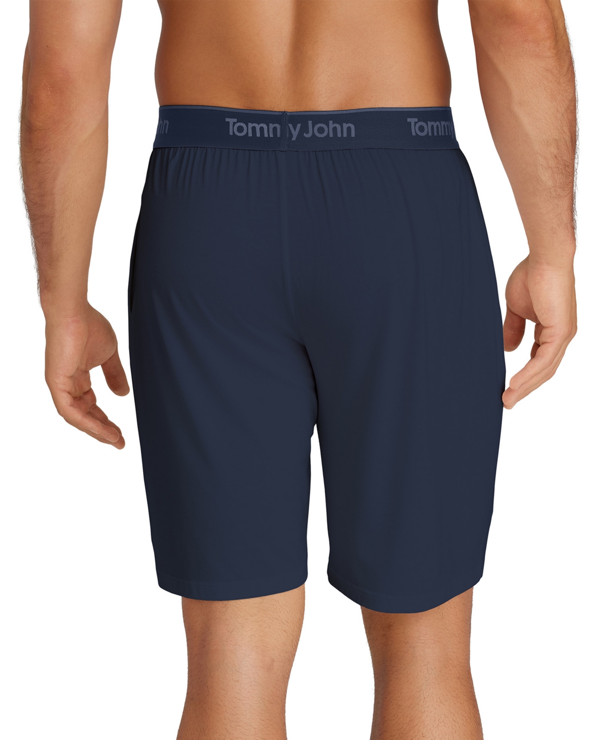 Tommy John Men's Second Skin Mid Rise Sleep Shorts In Blue